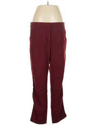 Pre-owned Trina Turk Track Pants In Burgundy