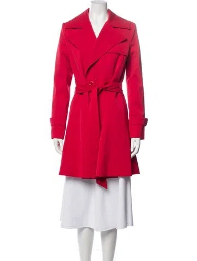 Pre-owned Trina Turk Trench Coat In Pink