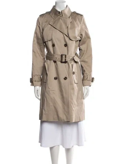 Pre-owned Trina Turk Trench Coat W/ Tags In Neutrals