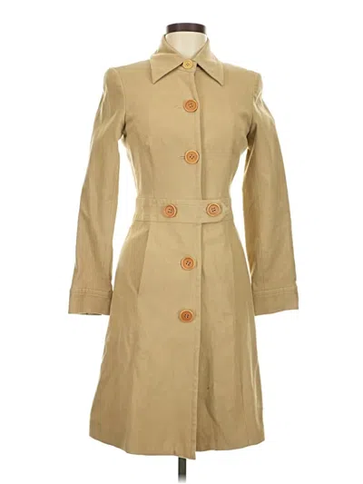 Pre-owned Trina Turk Trenchcoat In Tan