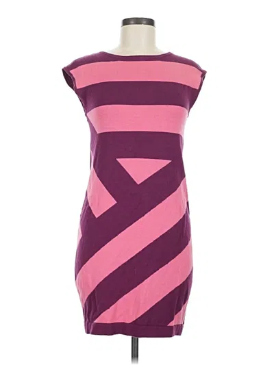 Pre-owned Trina Turk Trina  Cocktail Dress In Burgundy