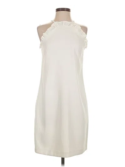 Pre-owned Trina Turk Trina  Cocktail Dress In White