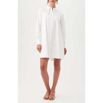 Trina Turk Tulla Oversize Long Sleeve Organic Cotton Shirtdress