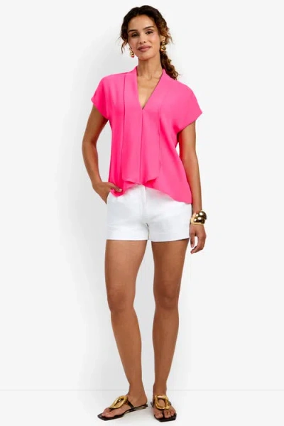Trina Turk Turin Slash Tie Top In Pink
