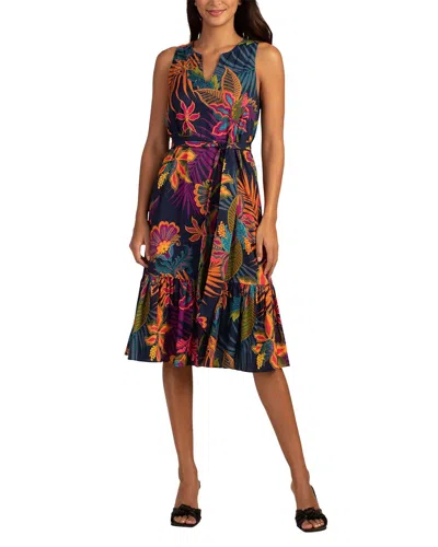 Trina Turk Underwater Dress In Black Multi