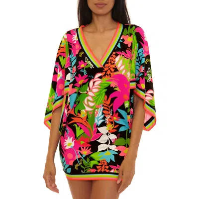 Trina Turk V-neck Cover-up Tunic In Multi