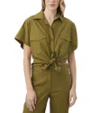 Trina Turk Vara Linen-blend Top
