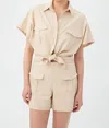 TRINA TURK VARA TOP IN BISCOTTI