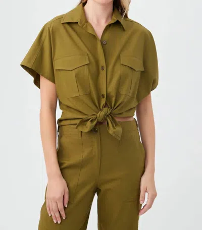 Trina Turk Vara Top In Sorrento Sage In Multi