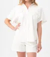 Trina Turk Vara Top In Whitewash In Multi