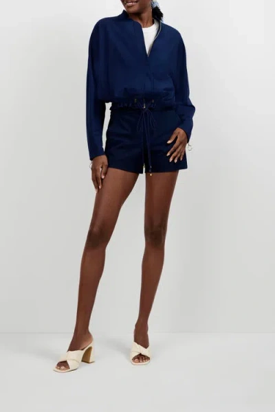 Trina Turk Vignetta Jacket In Blue