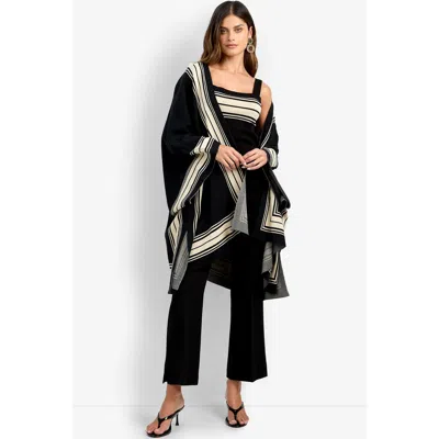 Trina Turk Villas Poncho In Black