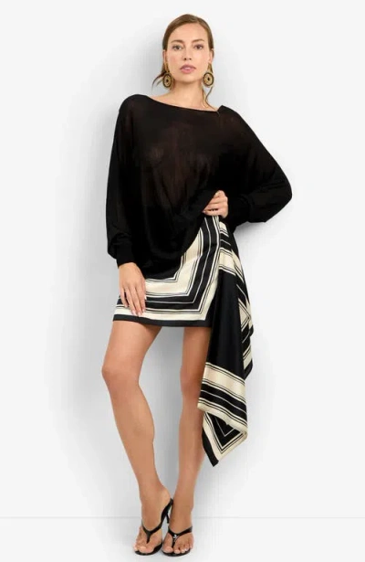 Trina Turk Vino Pullover In Black
