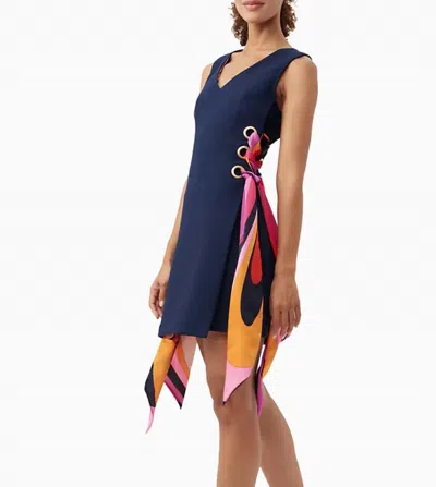 Trina Turk Viva Dress In Navy In Blue