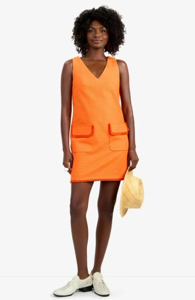 Trina Turk Waveson Sleeveless Dress In Orange