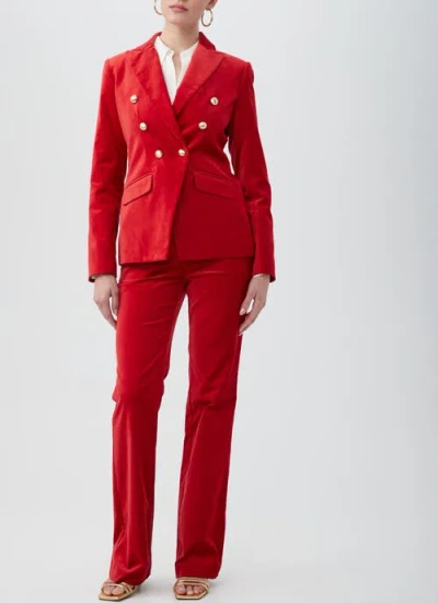 Trina Turk Westport Pant In Red Spark