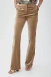 Trina Turk Westport Velveteen Bootcut Pants In Gold In Gold