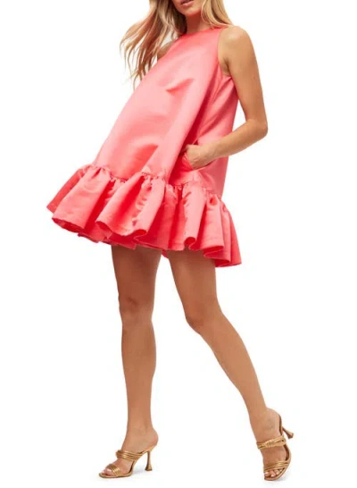 Trina Turk Winner Dress In Coral Crush