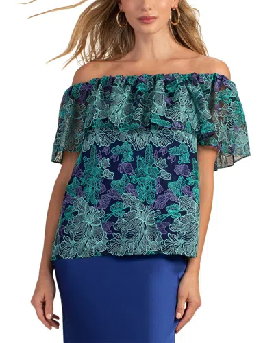 Trina Turk Wisdom Top In Blue