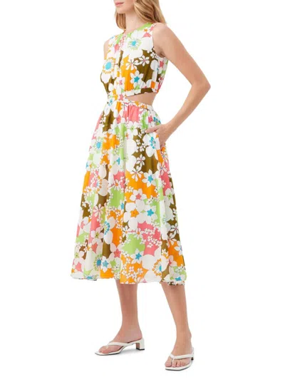 Trina Turk Women's Artimo Floral Sleeveless Dress In Multi