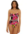 Trina Turk Women's Bougainvillea Ruffle Detail One-piece Swimsuit In Multi