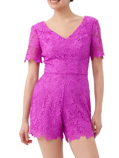 Trina Turk Faraglioni Romper In Purple
