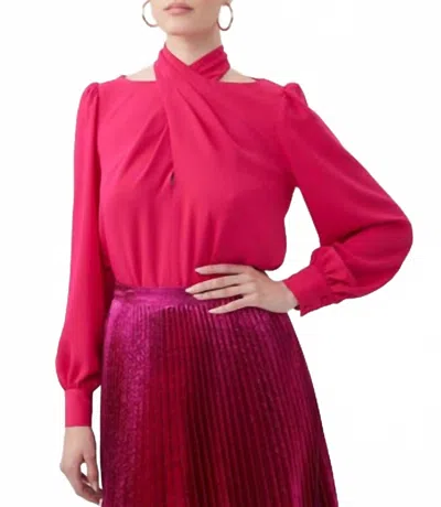 Trina Turk Kanai Top In Fushia In Multi
