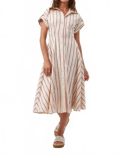 Trina Turk Women's Lorain Dress In Biarritz Beige In White
