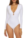 Trina Turk Women's Monaco Paddle One-piece Swimsuit In White