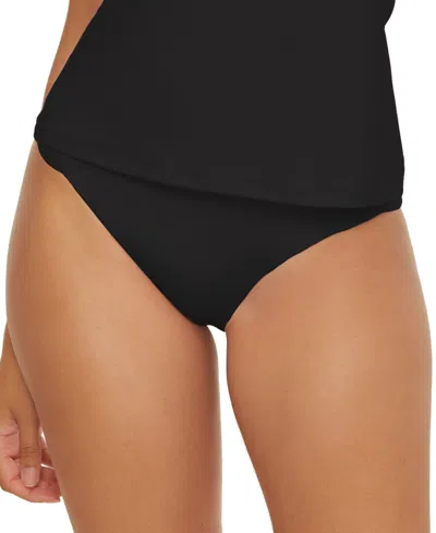 Trina Turk Women's Monaco Shirred Hipster Bikini Bottoms In Black