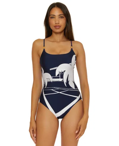 Trina Turk Women's Printed One-piece Swimsuit In Ink