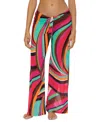 Trina Turk Swoop Mesh Cover-up Pants In Multi