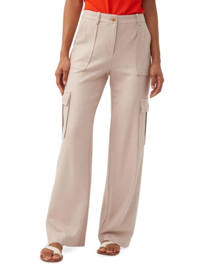 Trina Turk Women's Tallahassee Twill Pants In Flawless Beige