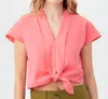 Trina Turk Tallia Top In Positano Pink In Multi