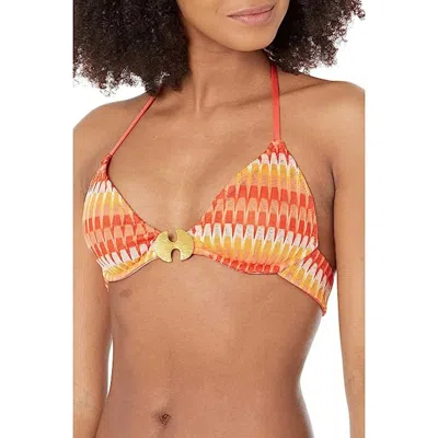 Trina Turk Women's  Sunray Triangle Bikini Top Multicolor Underwire Gbo1415