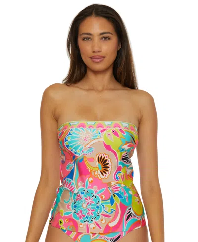 Trina Turk Women's Venus Banded Tankini Top In Multi