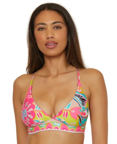 Trina Turk Women's Venus Reversible Banded Bikini Top In Multi