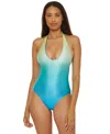 Trina Turk Women's West Palm Reversible Plunge One-piece Swimsuit In Multi