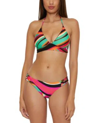 Trina Turk Womens Swoop Print Reversible Bikini Top Bikini Bottoms In Multi