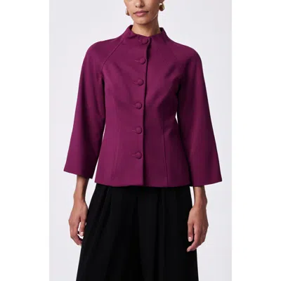 Trina Turk Woods Ponte Jacket In Purple