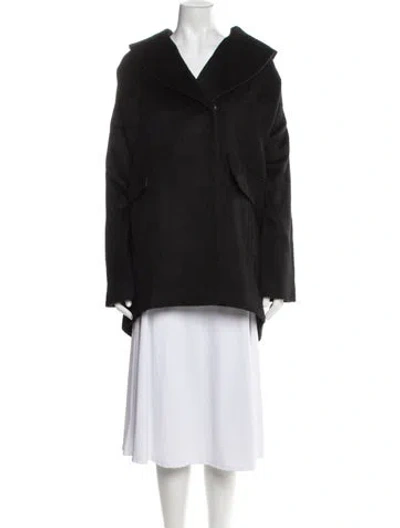Pre-owned Trina Turk Wool Coat In Black