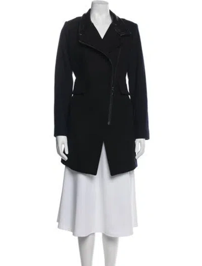 Pre-owned Trina Turk Wool Coat In Black