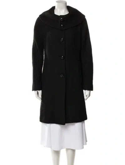 Pre-owned Trina Turk Wool Coat In Black