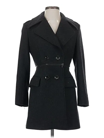 Pre-owned Trina Turk Wool Coat In Black