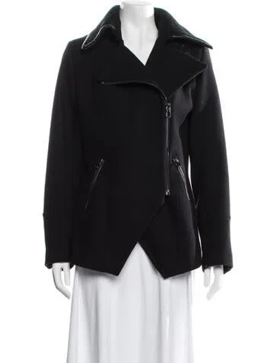 Pre-owned Trina Turk Wool Coat In Blue