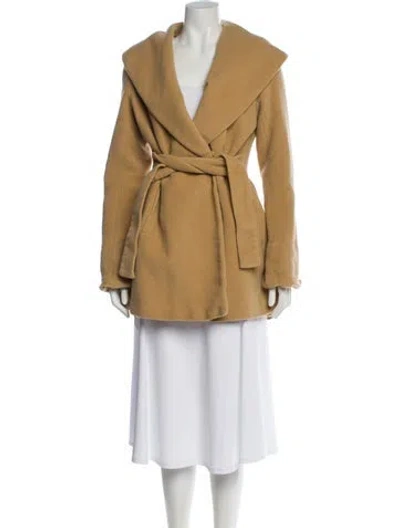 Pre-owned Trina Turk Wool Coat In Brown