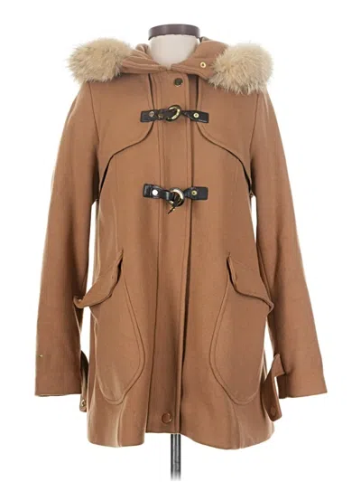 Pre-owned Trina Turk Wool Coat In Brown