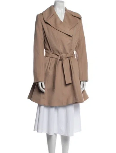 Pre-owned Trina Turk Wool Coat In Neutral