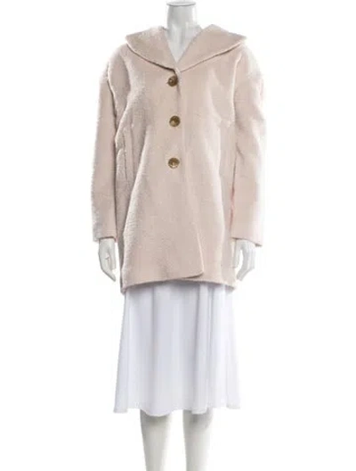 Pre-owned Trina Turk Wool Coat In Neutral