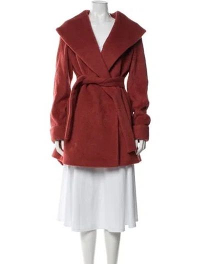 Pre-owned Trina Turk Wool Coat In Orange